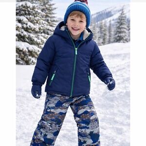 Mini Boden Kids Winter Set 2-Piece Snow Suit Jacket & Pants Sz 3–4Y | Waterproof